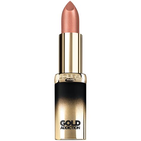 L Oreal Paris Colour Riche Gold Addiction Satin Lipstick With Argan Oil Nude Gold