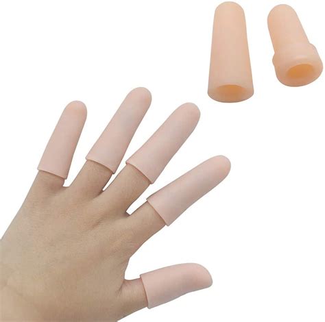 20 Pcs Gel Finger Sleevesfinger Supportsilicones Finger Protectors