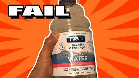 Chugging Thick It Water For People With Dysphagia Youtube