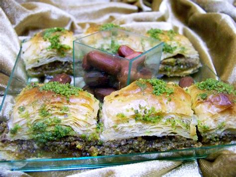 Pistachio Baklava Recipe Nut Filled Multilayered Pastry Turkish