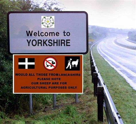 Welcome To Yorkshire Funny Highway Signs