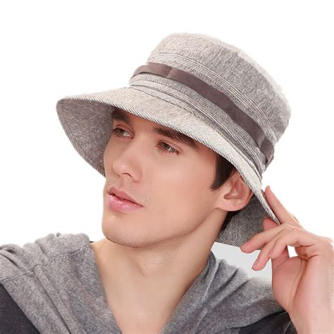 New Brand Kenmont Summer Spring Bucket Hat Fashion Men Cotton Foldable