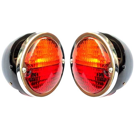 Buy Bajato 2 X Round Vintage Tractor Rear Tail Lamp Light 12v With
