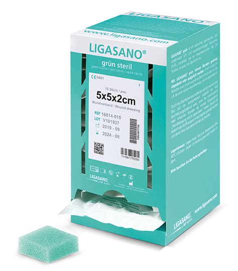 » apotheke am theater » shop » medizinische verbände von ligamed medical produkte » ligasano grün steril wundputzer 2x5x5 cm sp.box. LIGASANO Wundputzer für die Wundreinigung (mechanisches ...