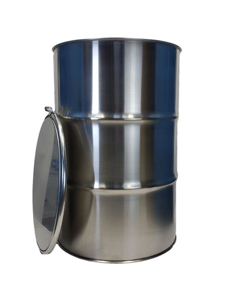 New 55 Gallon Stainless Steel Barrel 316 Stainless 12 Mm