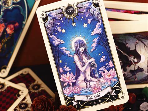 Tarot Card Deck With Guidebook Mystical Manga Tarot Deck 78 Etsy