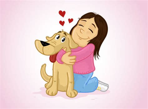 Pets Cuddling Illustrations Royalty Free Vector Graphics And Clip Art