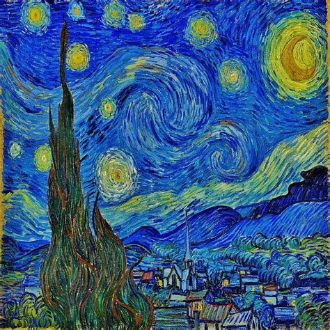 Starry Night Painting By Van Gogh