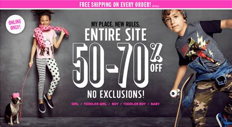 The Childrens Place Canada Online Offers Save 50 70 Entire Site