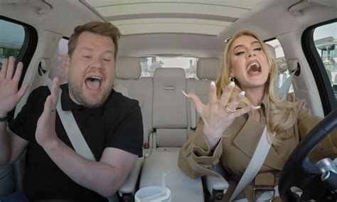 Adele Joins James Corden For Emotional Carpool Karaoke