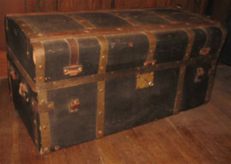 1800s Jenny Lind Trunk Stagecoach Chest Trunk Document Box Civil War