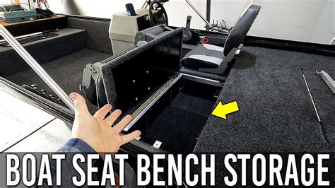 Jon Boat Bench Seat Storage Diy Hidden Hatch Lid On The Bass Boat