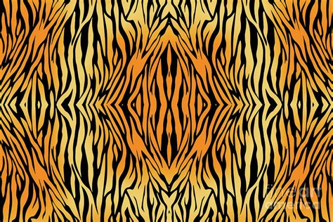 Tiger Stripes Pattern Tigers Fur Digital Design Digital Art By Pipa