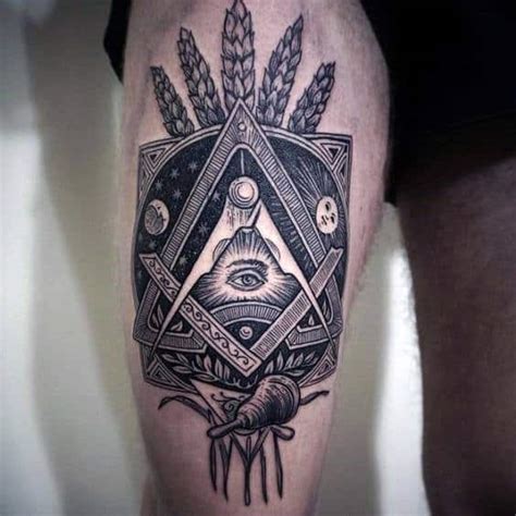 70 Thigh Tattoos For Men Manly Ink Designs