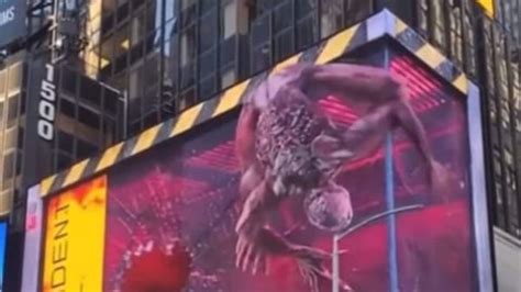 terrifying resident evil 3d billboard goes viral called a unique innovation news18
