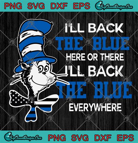 Dr Seuss Ill Black The Blue Here Or There Ill Back The Blue