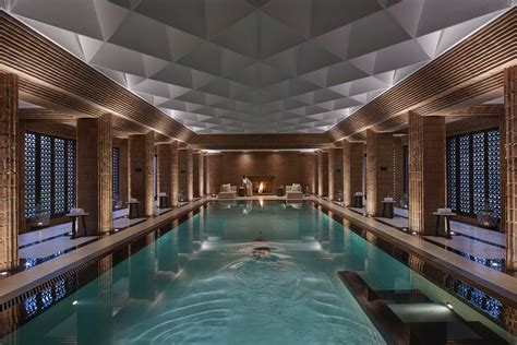 Luxury 5 Star Hotel La Medina Mandarin Oriental Marrakech Spa Pool Luxury Swimming Pools