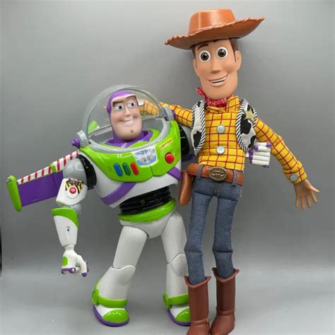 Buzz Lightyear And Woody Disney Pixar Toy Story 3 Talking Action