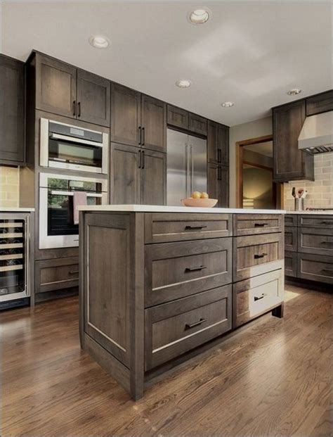 Changing kitchen cabinet paint colors is an easy way to give your kitchen a whole new look. Grey stained kitchen cabinets black pictures gel stain ...