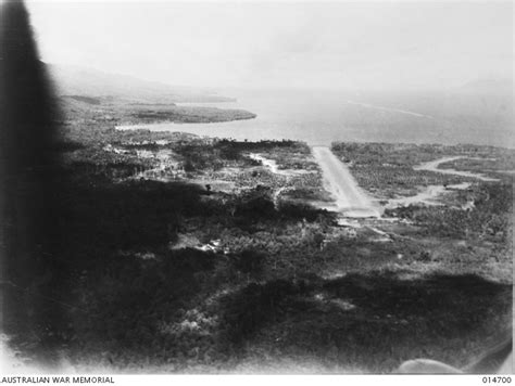 New Guinea Milne Bay Aerial Photograph Of The Coastal Strip Where The