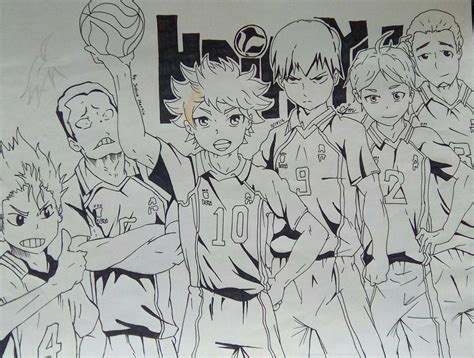 Haikyuu Drawing No Color By Josh18parker On Deviantart