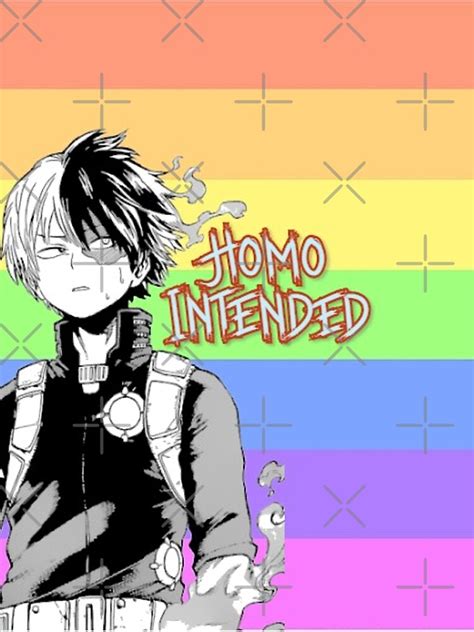 My Hero Academia Todoroki Gay Pride Flag T Shirt By Queerwriter