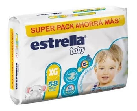 Estrella Pañal Xg Hiper 58 Pañalera Delta