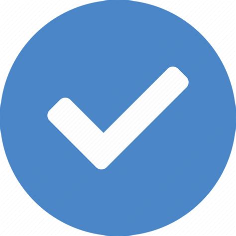 Approved Blue Check Checkbox Confirm Success Yes Icon Download