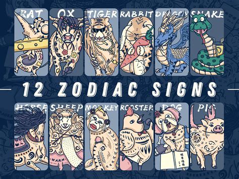 The worst part is, the more interested they are in you, the shier they will be in your presence. The Chinese Zodiac/12 Zodiac Signs by Jessie on Dribbble