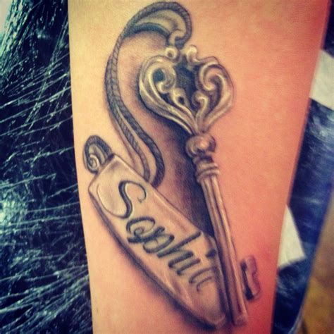 Skeleton Key With My Daughters Name Completely On The Spot Idea But I