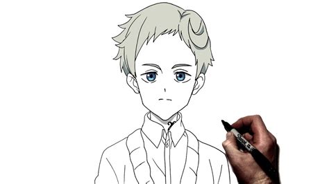 How To Draw Norman Step By Step Promised Neverland Youtube
