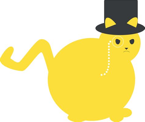 Cat Fat Rich Cat Cartoon Clipart Full Size Clipart 423850 Pinclipart