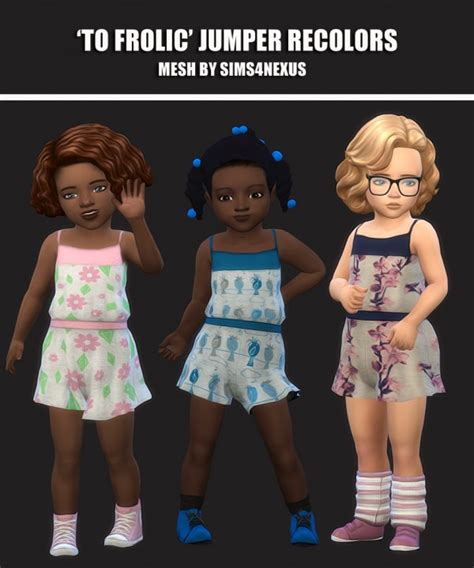 Simsworkshop To Frolic Toddler Jumper Recolored By Maimouth • Sims 4