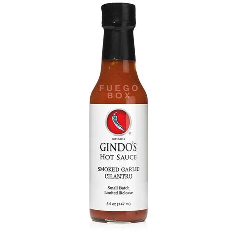 Gindo S Smoked Garlic Cilantro Hot Sauce Fuego Box