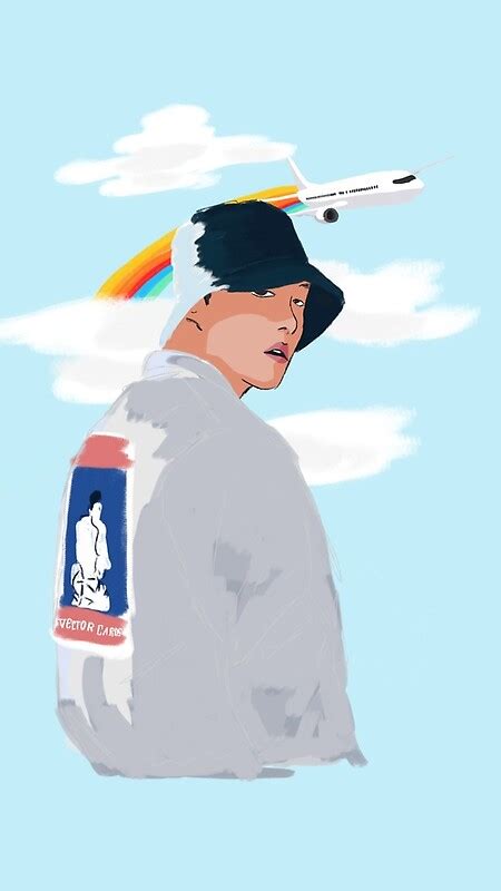 Jhope Airplane By Yellow Effect Redbubble
