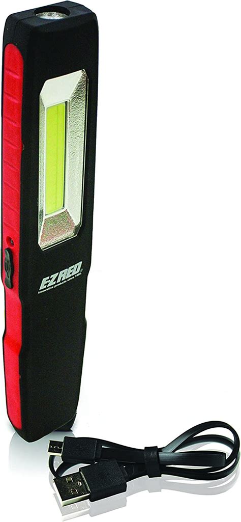 Ezred Pl175r 175 Lm Dual Beam Usb Rechargeable Slim Pocket Light Red