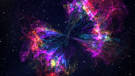 Rainbow Nebula 4k Motion Background Youtube