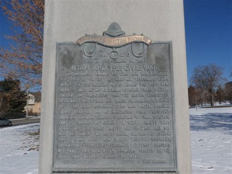 Civil War Utah Historical Markers
