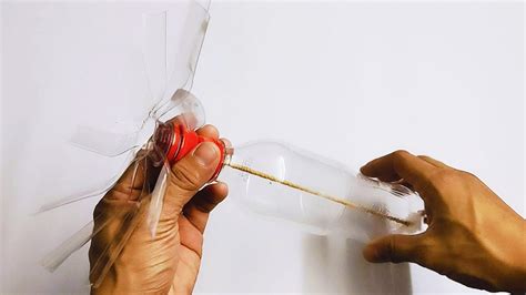 How To Make A Hand Spinning Fan From A Plastic Bottle Very Easy Youtube