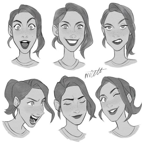 Facial Expressions By Miacat Cartoon Faces Expressions Facial