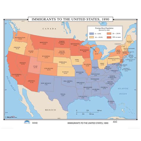 Immigrants To The Us Map Shop U S World History Maps