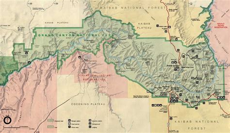 Map Grand Canyon National Park Arizona Boston Massachusetts On A Map