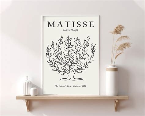 Henri Matisse Tree Exhibition Print Minimalist Art Matisse Etsy