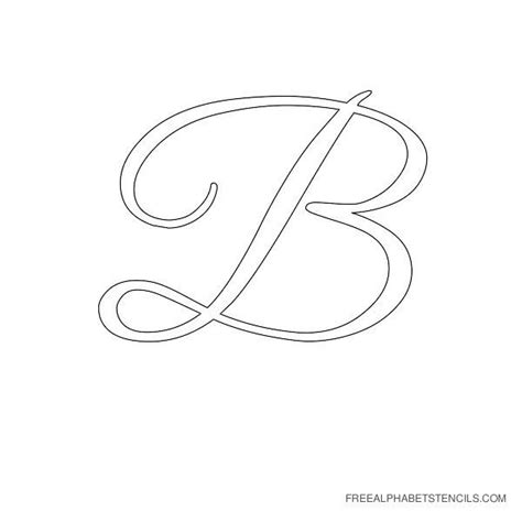 Fancy Letter B Stencils Alphabet Stencils In
