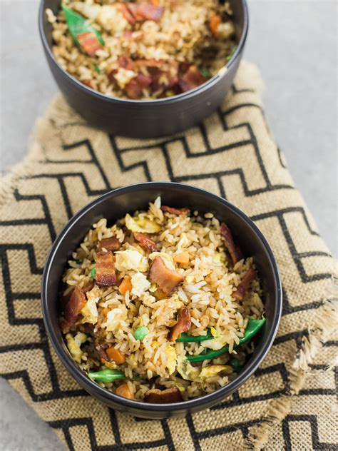 Quick And Easy Bacon Fried Rice Dad With A Pan