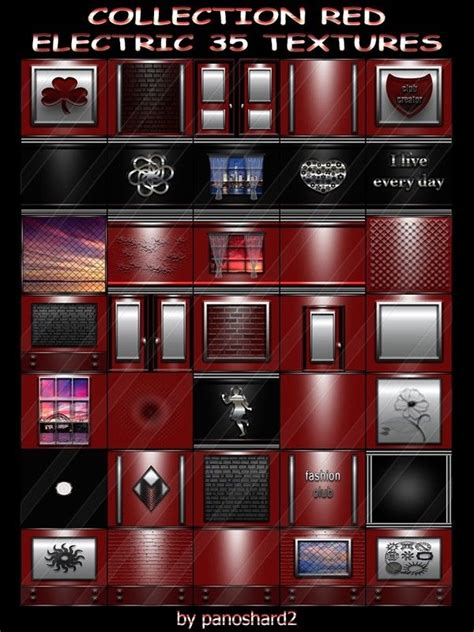 Collection Red Electric Textures For Imvu Creator R Panoshard Manufacture And Sale