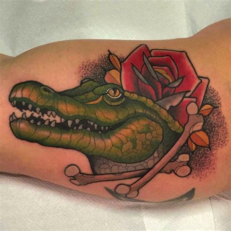 Crocodile Tattoo Best Tattoo Ideas Gallery En 2020 Tatuaje De