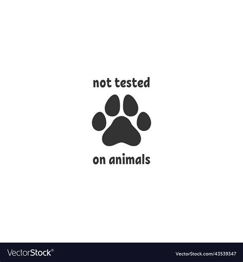 Cruelty Free Label Not Tested On Animals Stamp Vector Image