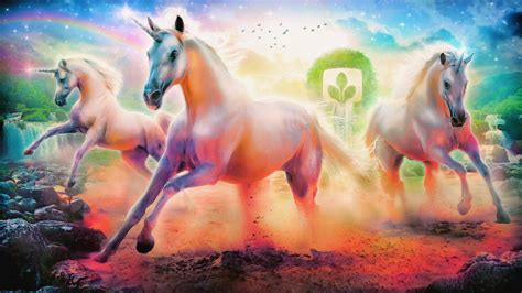 1920x1080 Resolution Unicorns Horse Rainbow 1080p Laptop Full Hd