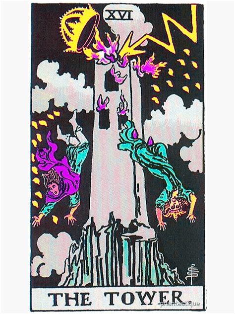The Tower Tarot Twisted Poster For Sale By Phantastique Redbubble